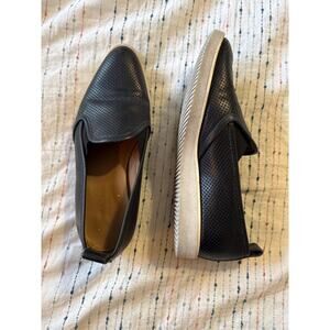 Everlane Black Perforated Leather Slip On Shoes Pointed Toe Women’s 6 Italian